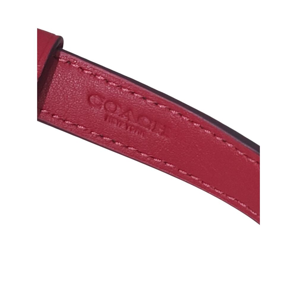 Coach Signature Canvas Red Leather Dog Collar Small CX153 Charms EUC - Picture 3 of 4